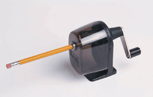 image of pencil inside pencil sharpener