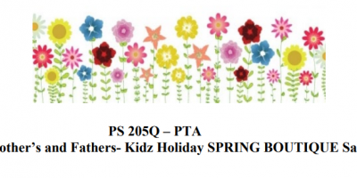 PTA Boutique flowers. Mother's and Father's Day - Spring Sale. link to flyer