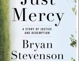 image of the book Just Mercy linked to book club flyer