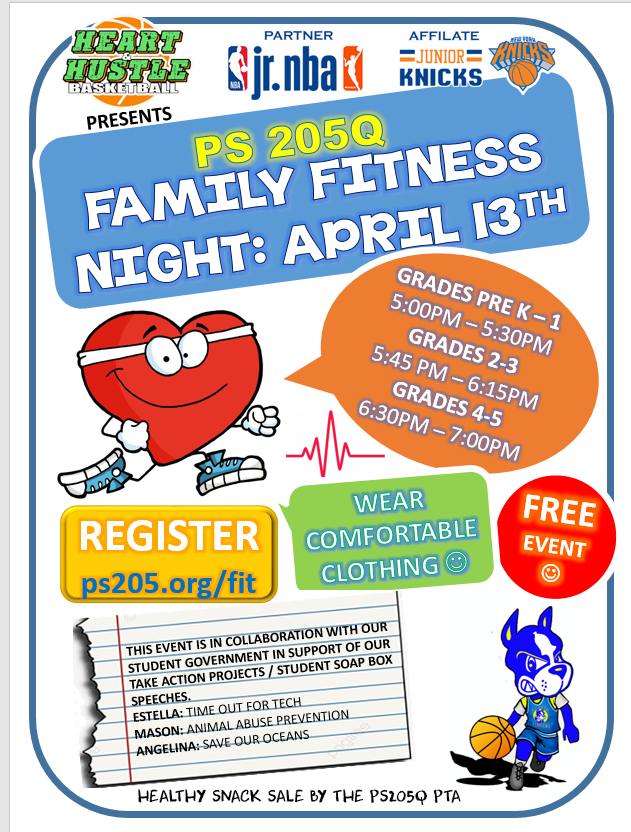 family fitness night april 13th