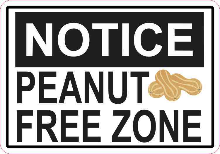 peanut free zone