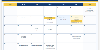 september calendar